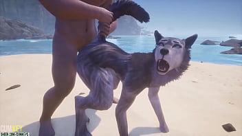 Huge Dick Guy fuck sluty Werewolf Bitch  | Huge Dick | 3D Wild Life